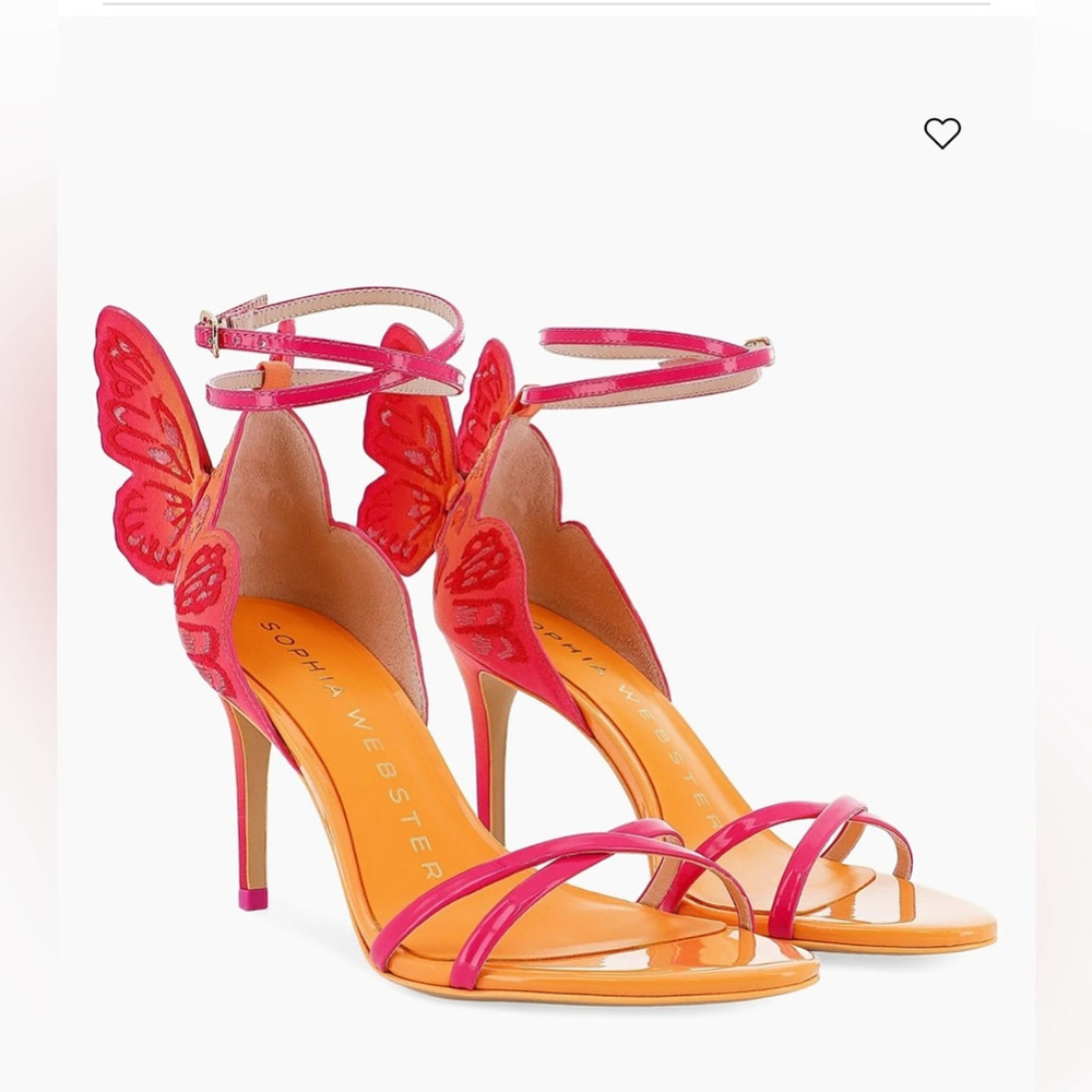 Sophia Webster Vibrant Pink and Yellow Heels